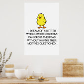 POSTER MOTIVATIONS DE POULET (Cuisine)