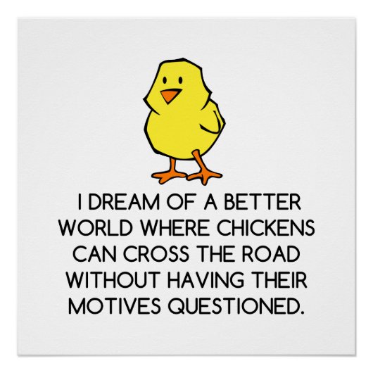 POSTER MOTIVATIONS DE POULET (Devant)