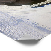 Poster Moto à chiens de Terre-Neuve Noël (Coin)