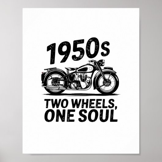 Poster Moto à deux roues, à une âme (Devant)