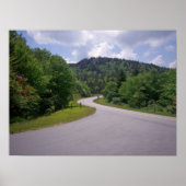 Poster Moto Blue Ridge Parkway (Devant)