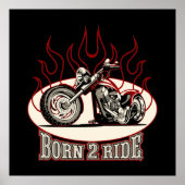 Poster Moto caricature (Devant)