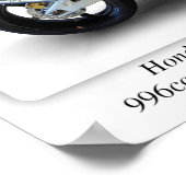 Poster Moto Castrol Honda RC51 VTR1000 SP2 - A3 (Coin)