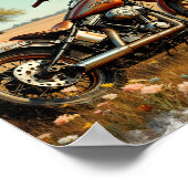 Poster Moto classique numérique (Coin)