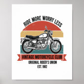 Poster Moto Club Est vintage. 1982 (Devant)