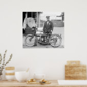 Poster Moto de police Henderson, 1922 (Cuisine)