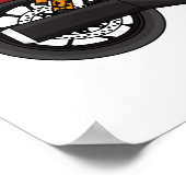 Poster moto de style croiseur cool (Coin)