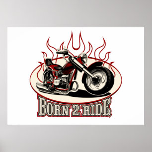 Poster Moto-dessin