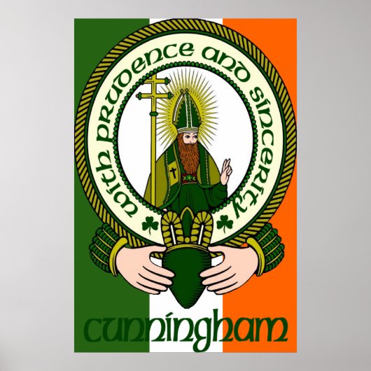 Poster Moto du clan Cunningham Imprimer (Devant)