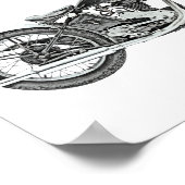 Poster Moto Excelsior Warrior 1938 (Coin)