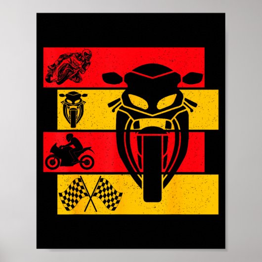 Poster Moto Gp Motorcycle Gp Racing Motorcycles Biker Boy (Devant)