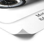 Poster Moto Guzzi 850 Le Mans 1976 - Taille A3 (Coin)