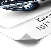 Poster Moto Kawasaki KZ1000 Z1R - Taille A3 Imprimer (Coin)