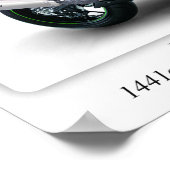 Poster Moto Kawasaki ZZR1400 - A3 (Coin)