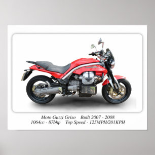 Poster Moto Moto Guzzi Griso - Poterie d'impression de fo