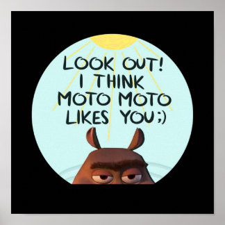Poster Moto Moto vous aime