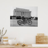 Poster Moto - Première femme (Cuisine)