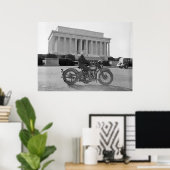 Poster Moto - Première femme (Bureau à domicile)