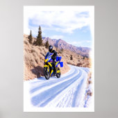 Poster Moto sur la route | Art AI (Devant)