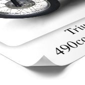 Poster Moto Triumph T100R Daytona - A3 (Coin)