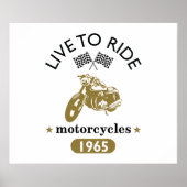 Poster Moto vintage (Devant)