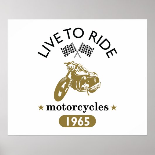 Poster Moto vintage (Devant)