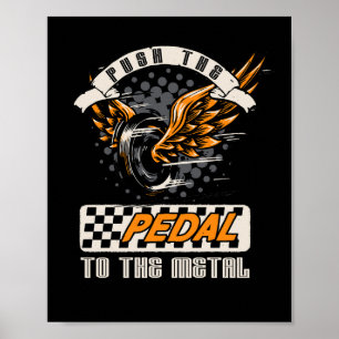 Poster Moto Wheel Biker Pedal dire
