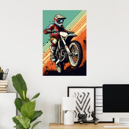 Poster Motocross (Bureau à domicile)