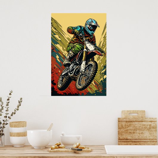Poster Motocross (Cuisine)