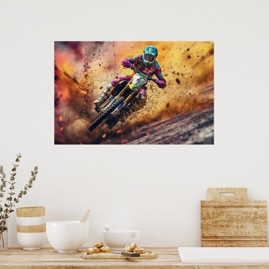 Poster Motocross (Cuisine)