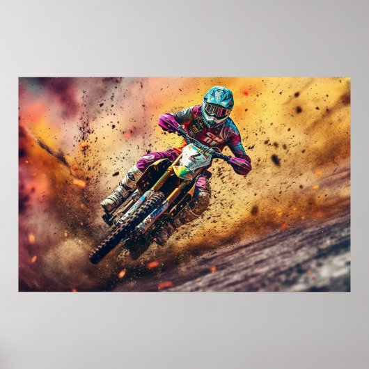 Poster Motocross (Devant)