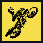 Poster Motocross Art Pop Jaune Motocross Sport<br><div class="desc">Sport Thème Numériquement Edited Art - Motocross Poster Imprimer - College Pop Art - Computer Images - La seule façon de faire un grand travail est d'aimer ce que vous faites.</div>