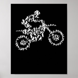 Poster Motocross motocross silhouette dirt moto moto