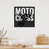 Poster Motocross Motorcycle Sport Pop Art (Cuisine)