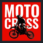 Poster Motocross Motorcycle Sport Pop Art<br><div class="desc">Image d'art pop motocross</div>
