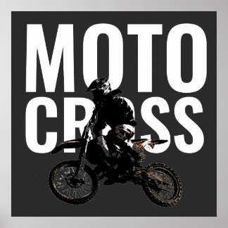 Poster Motocross Motorcycle Sport Pop Art