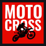 Poster Motocross Motorcycle Sport Pop Art<br><div class="desc">Image d'art pop motocross</div>