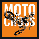 Poster Motocross Motorcycle Sport Pop Art<br><div class="desc">Image d'art pop motocross</div>