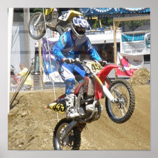 Poster Motocross Race