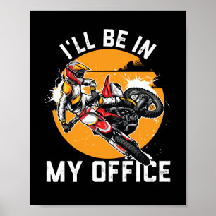 Poster Motocross Racing Cadeau pour Homme MTX Dirt Bike