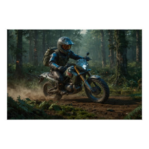 Poster Motocross sauvage - Dirtbike Racer II