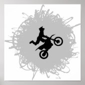 Poster Motocross Style Scribble (Devant)