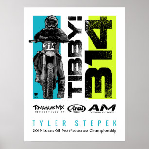 Poster Motocross Tibby 314 MX Motocross Dirt Bike