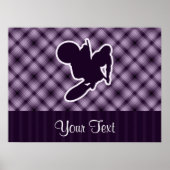 Poster Motocross violet (Devant)
