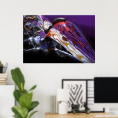 POSTER MOTOCYCLE CHOPPER TAIL D'UN DRAGON (Bureau à domicile)