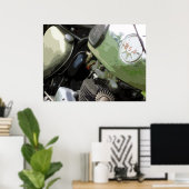 POSTER MOTOCYCLE CLASSIQUE 9 (Bureau à domicile)