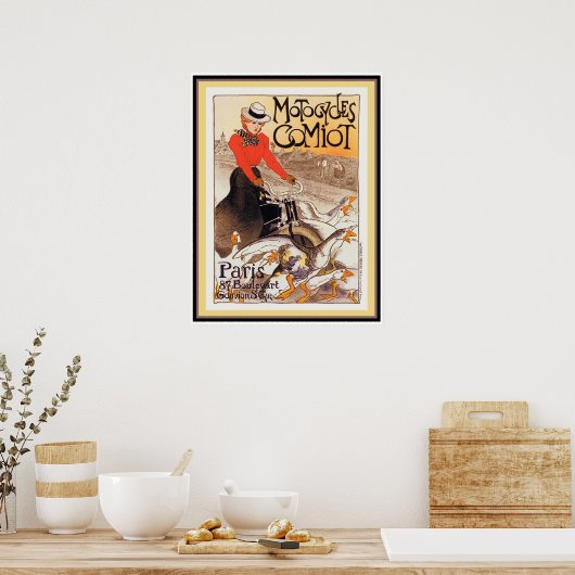 Poster Motocycles Comiot (Cuisine)