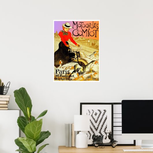 Poster Motocycles Comiot (Bureau à domicile)
