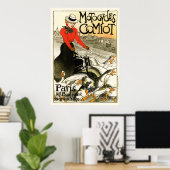 Poster Motocycles Comiot, Steinlen (Bureau à domicile)