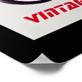 Poster MOTOCYCLES vintages, gris noir (Coin)